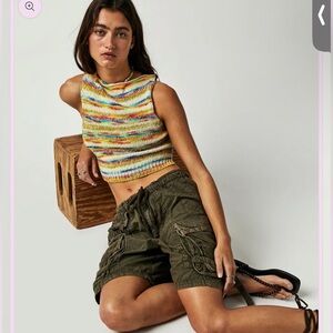 NWOT - Free People Moon Bay Parachute Shorts - Large